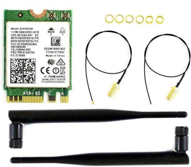 Waveshare Intel AC8265 WiFi & Bluetooth 4.2 Wireless Communication Module - 5