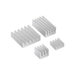 White 4 in 1 Heat Sink Set Aluminum for Raspberry Pi 4B 