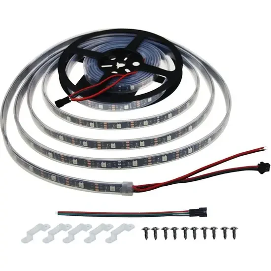 WS2812B Adreslenebilir RGB Şerit Led - 144 led - IP30 - (5m - 720 Led) - 2