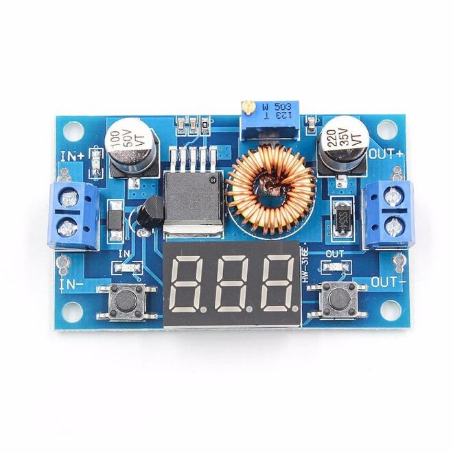 XL4015 DC-DC Adjustable Voltage Stepper with Digital Display - Voltmeter - 1