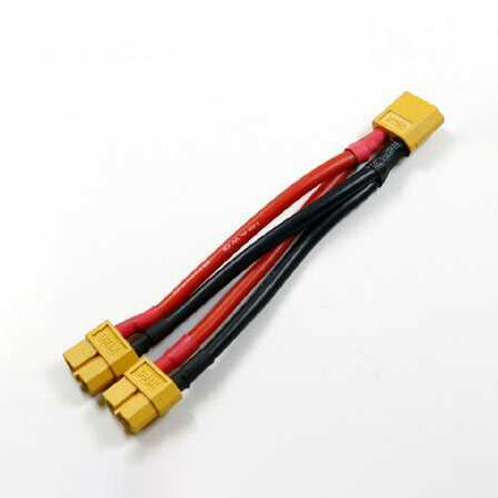 XT60 Connector 1-Male 2-Female Parallel Connection Cable XT1M2FPR - 1