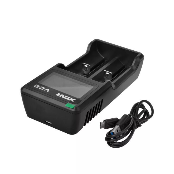 Xtar VC2 Portable Dual LCD Screen Li-ion Battery Charger - 4