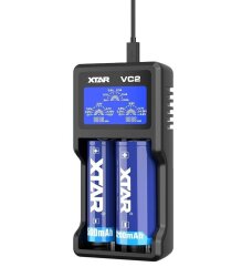 Xtar VC2 Taşınabilir LCD Ekranlı Li-ion 2'li Pil Şarj Cihazı - 3