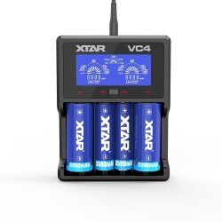 Xtar VC4 Portable LCD Screen Li-ion Ni-Mh Ni-Cd 4-Slot Battery Charger - 2