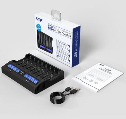 Xtar VC8 Portable Multi Li-ion 8-Slot Battery Charger - 6