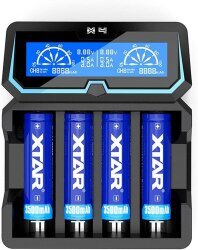 Xtar X4 Portable LCD Screen Fast Li-ion Ni-Mh Ni-Cd 4-Slot Charger - 3