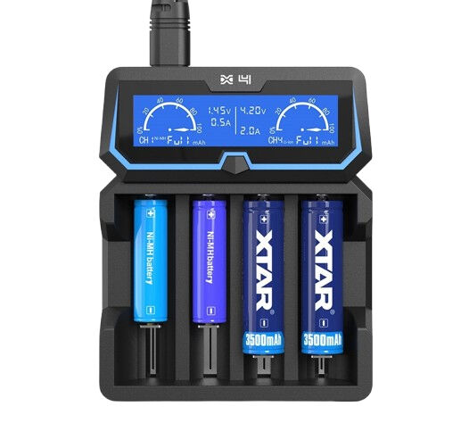 Xtar X4 Taşınabilir LCD Ekranlı Hızlı Li-ion Ni-Mh Ni-Cd 4'lü Şarj Cihazı - 4