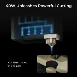 xTool S1 Dark Basic Closed Diode Laser Cutter - 40W - 5