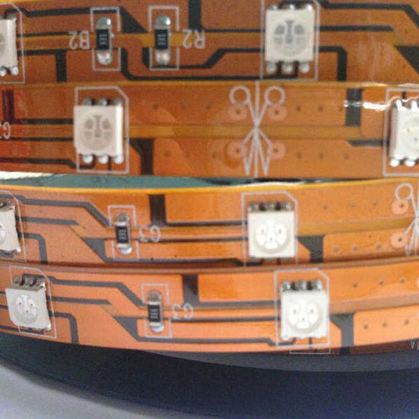 Yeşil Üç Çip 60 Led 12V İç Mekan Şerit Led - 10 metre - 1