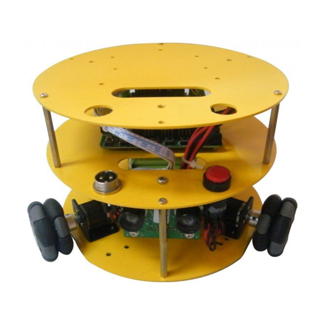 Round Type 48 mm Omni Wheel Ready Robot Platform (Internal Sensor, Motor and Motherboard) - 10019 - 1
