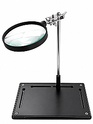 ZD-11P Aluminum Base 3X OD90MM Magnifying Glass Handheld Auxiliary Lens Attachment - Magnifier - 1