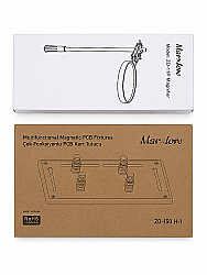 ZD-11P Alüminyum Tabanlı 3X OD90MM Büyüteçli Yardımcı El - Mercek Aparatı Magnifier - 2