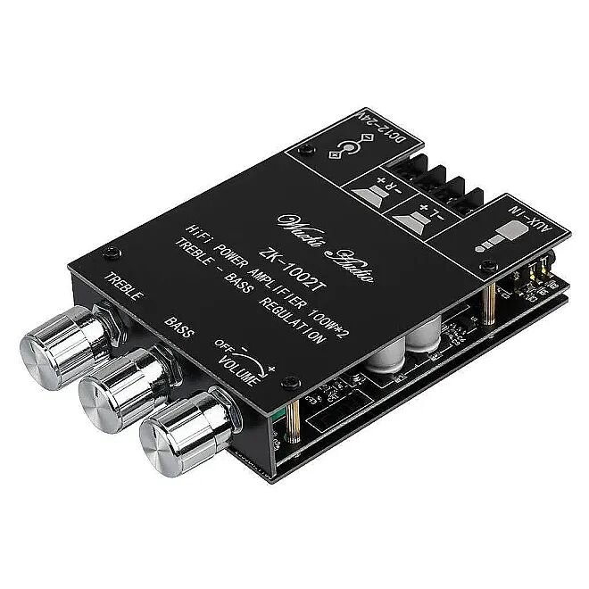ZK-1002T 2x100W Bluetooth 5.0 Amfi Modülü - 1